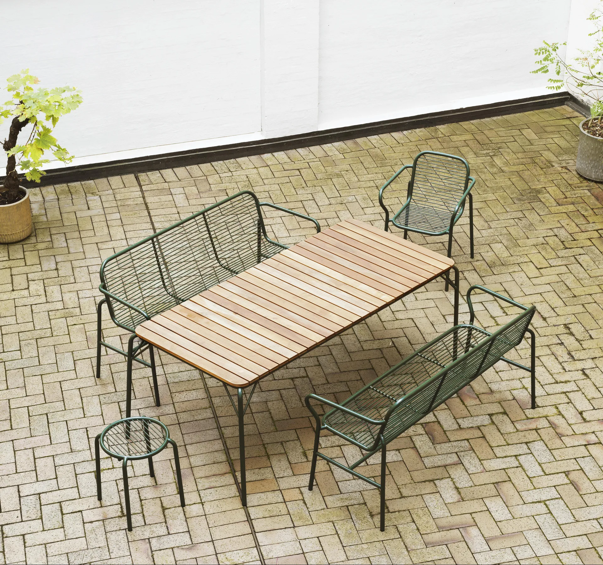 Vig rund krakk, Grønn, Ø41x46 cm Normann Copenhagen