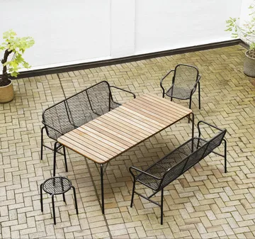 Vig rund krakk - Svart, Ø41x46 cm - Normann Copenhagen