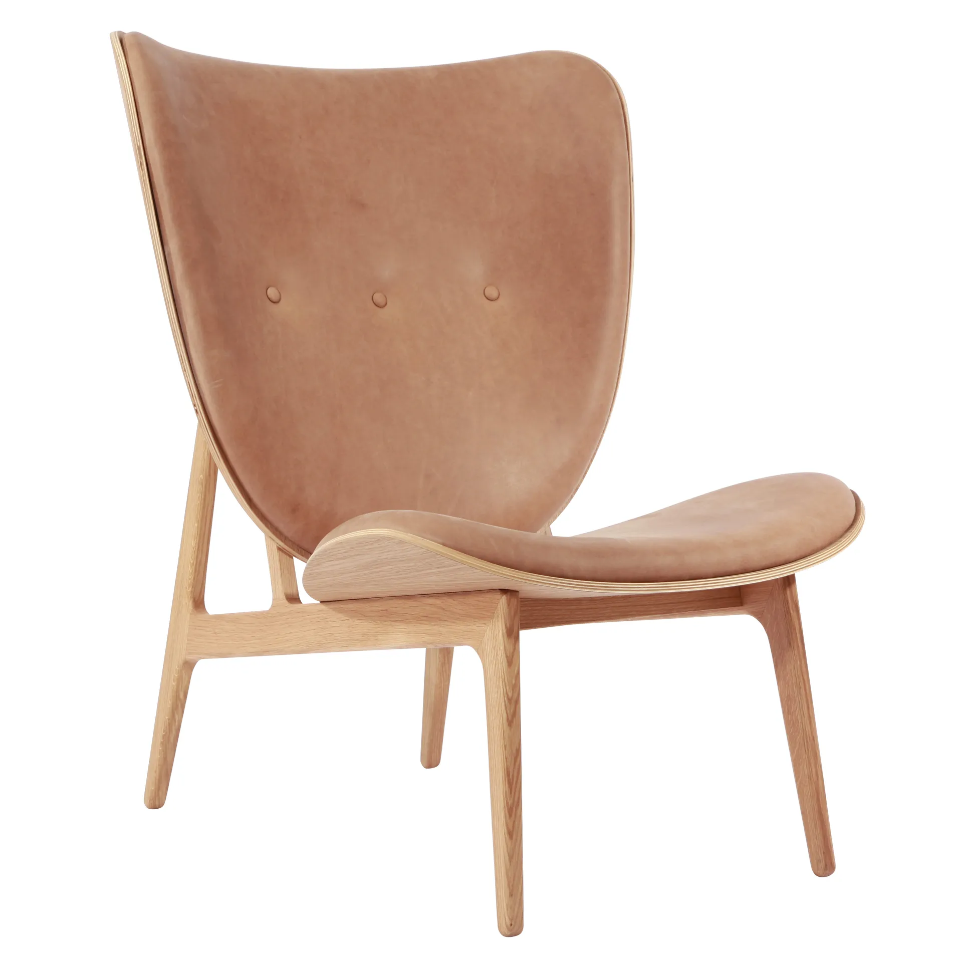 Elephant lounge leather eik, Dunes camel NORR11