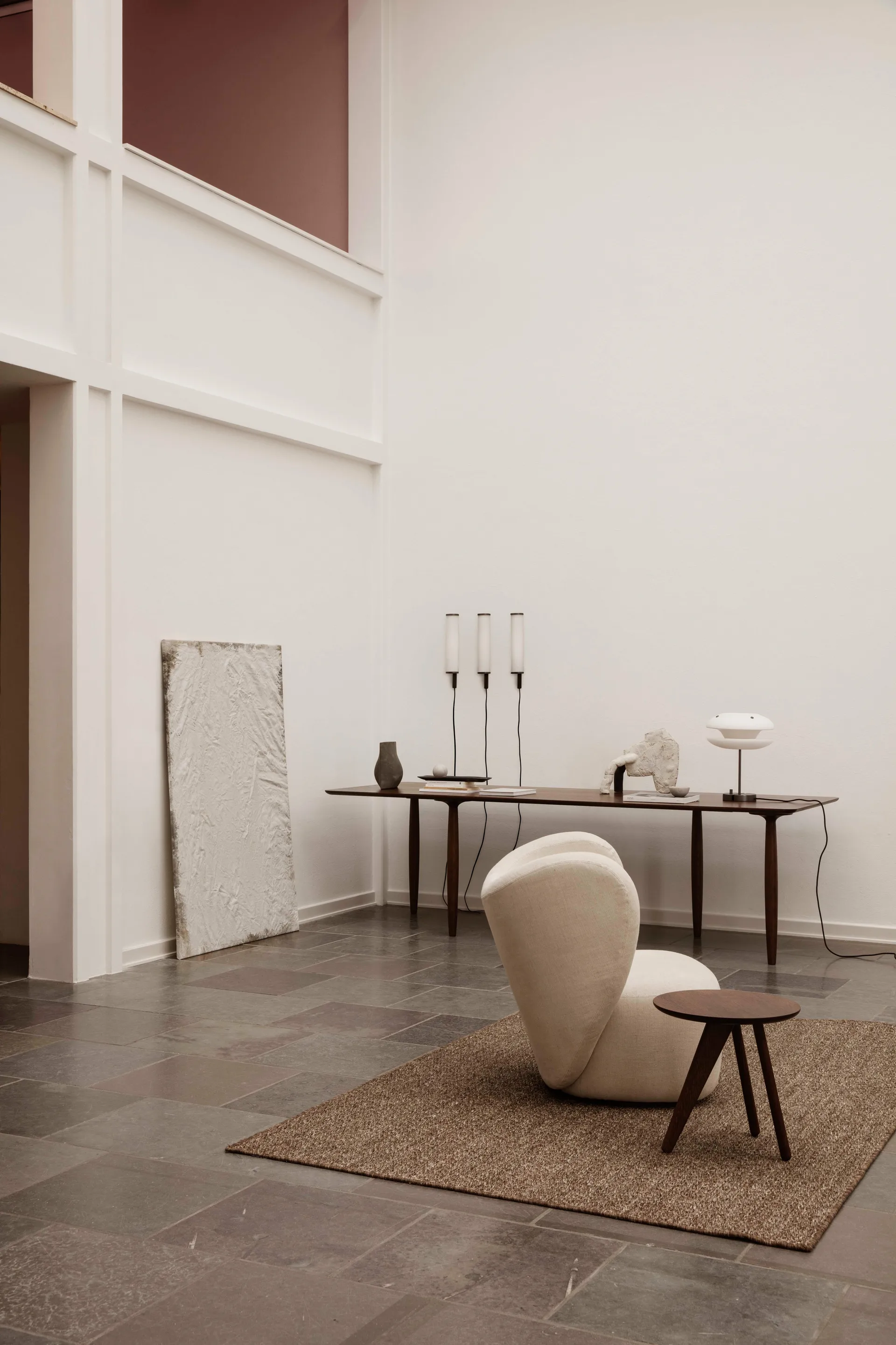 Fino sidebord Ø40 cm, Dark smoked oak NORR11