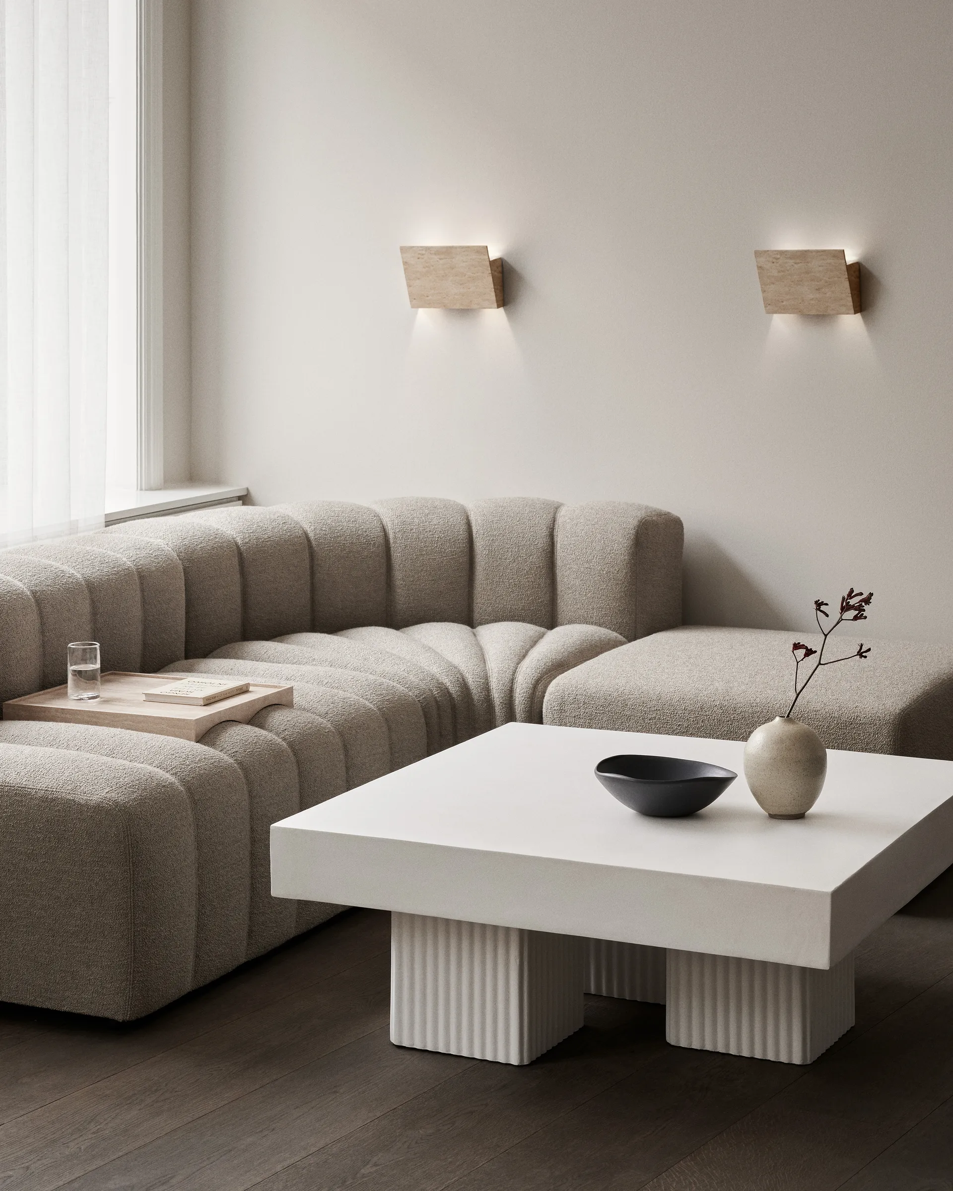 Gallery vegglampe, Travertin NORR11