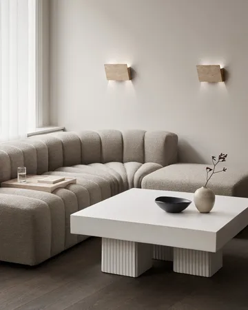 Gear sofabord - Clay, 100x100 cm - NORR11