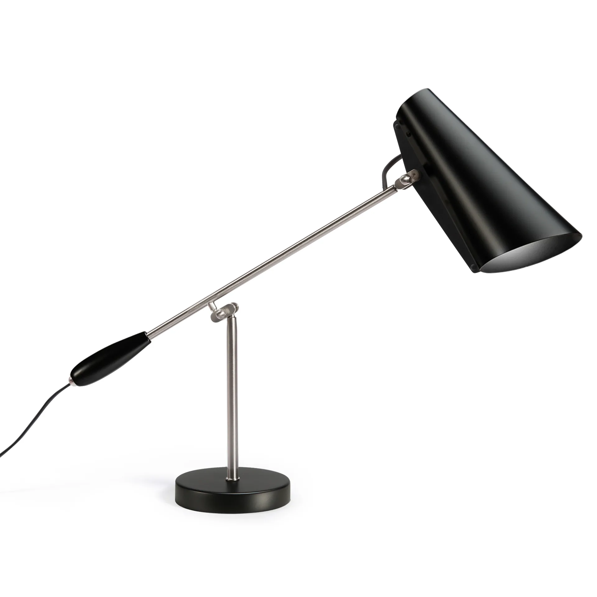 Birdy bordlampe, Black-steel Northern