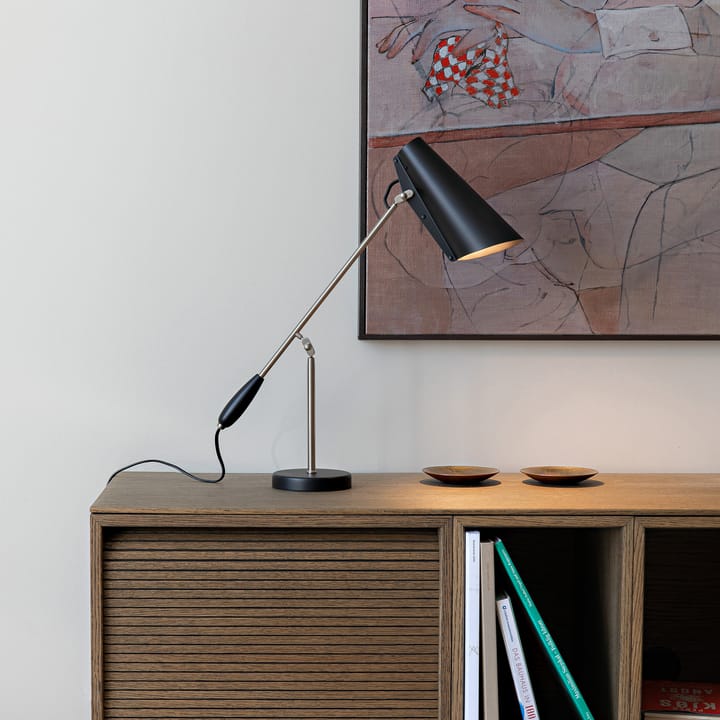Birdy bordlampe, Black-steel Northern