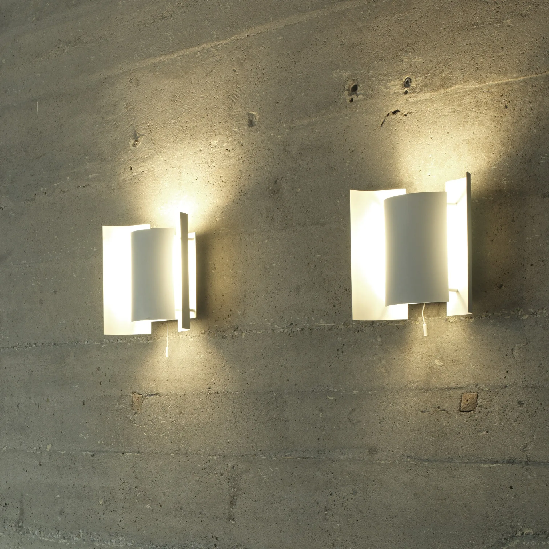 Butterfly vegglampe, Hvit Northern