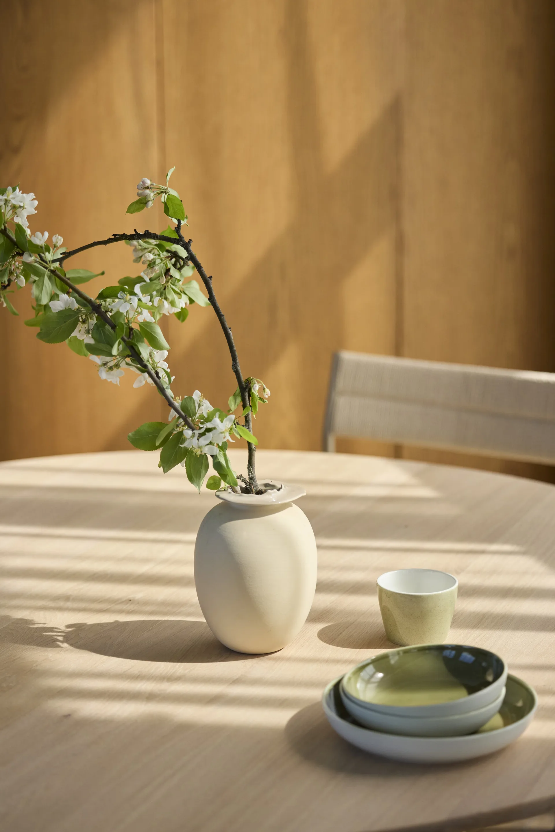 Expand spisebord Ø140 cm, Lysoljet eik Northern