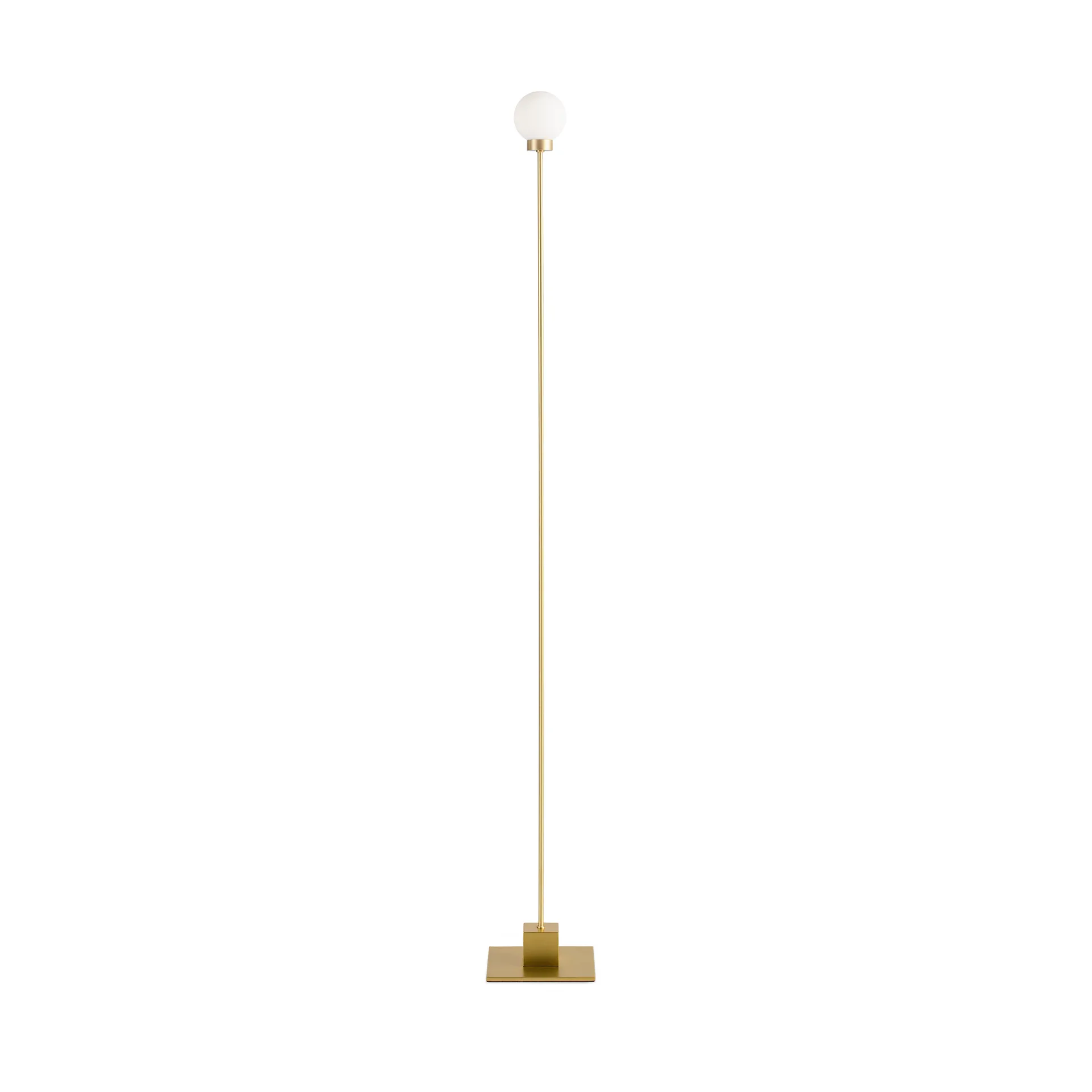 Snowball gulvlampe 117 cm, Brass Northern