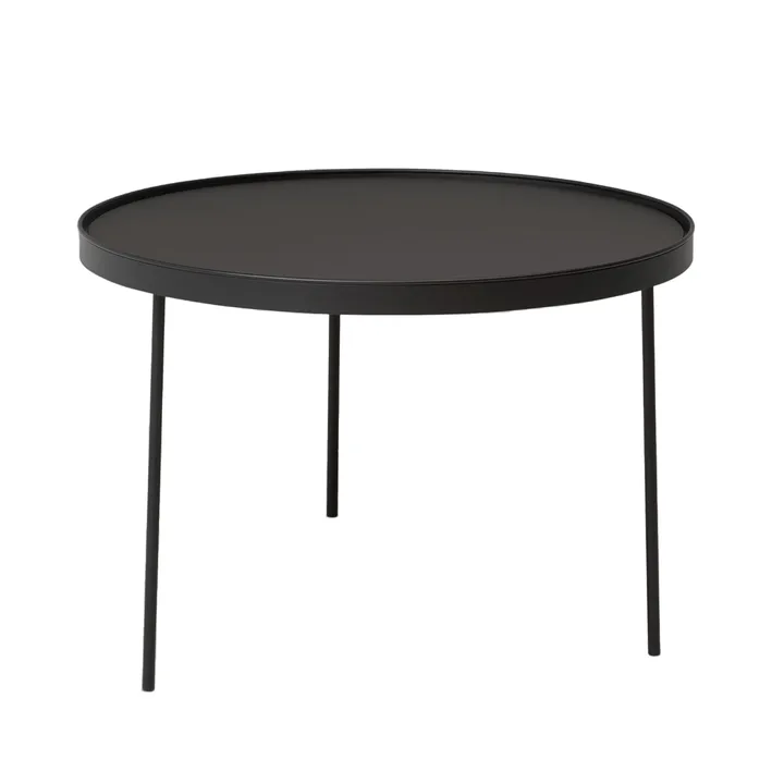 Stilk salongbord svart large Ø74 cm H:50 cm - Northern