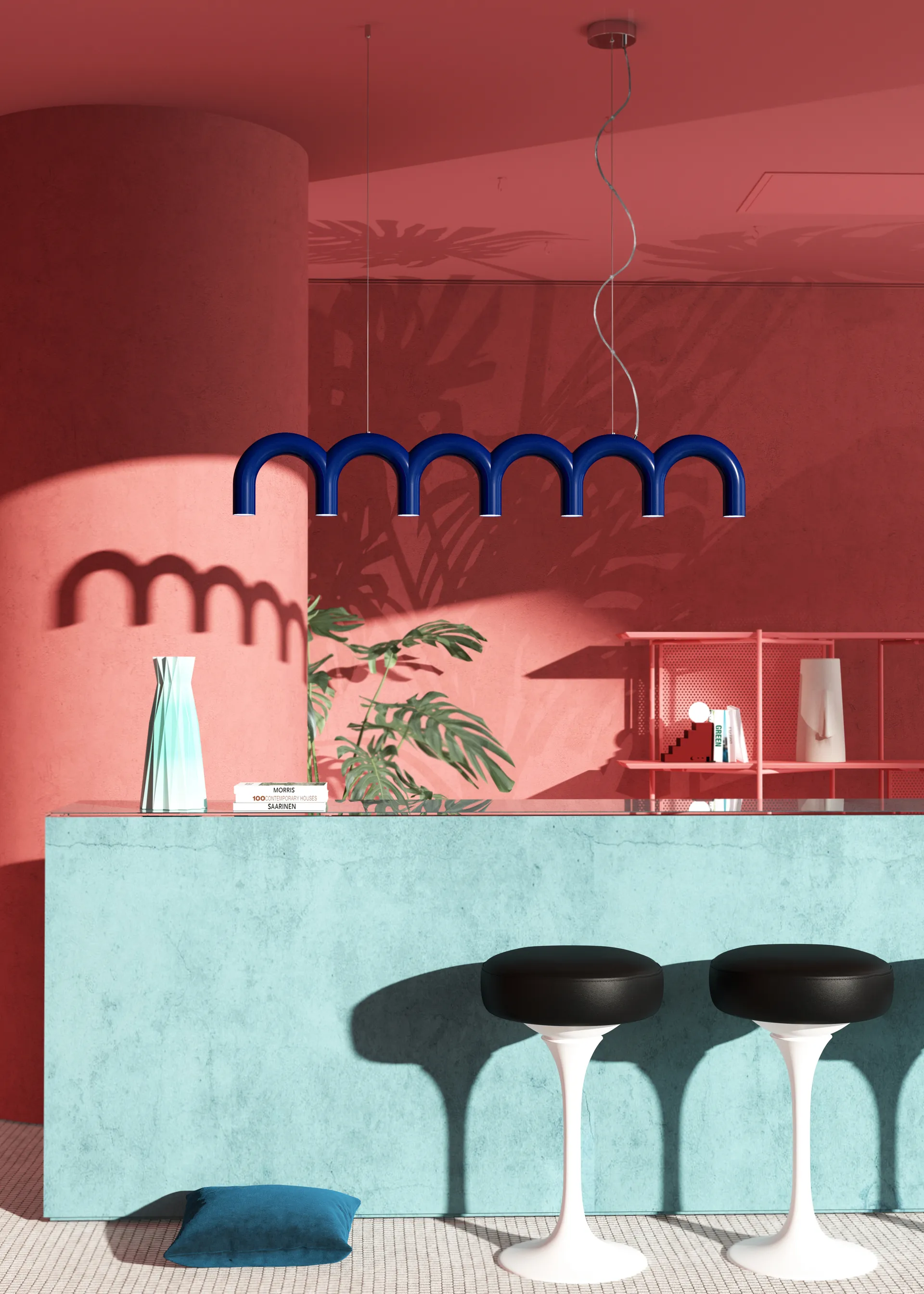 Arch takpendel 125,6 cm, Blue Oblure