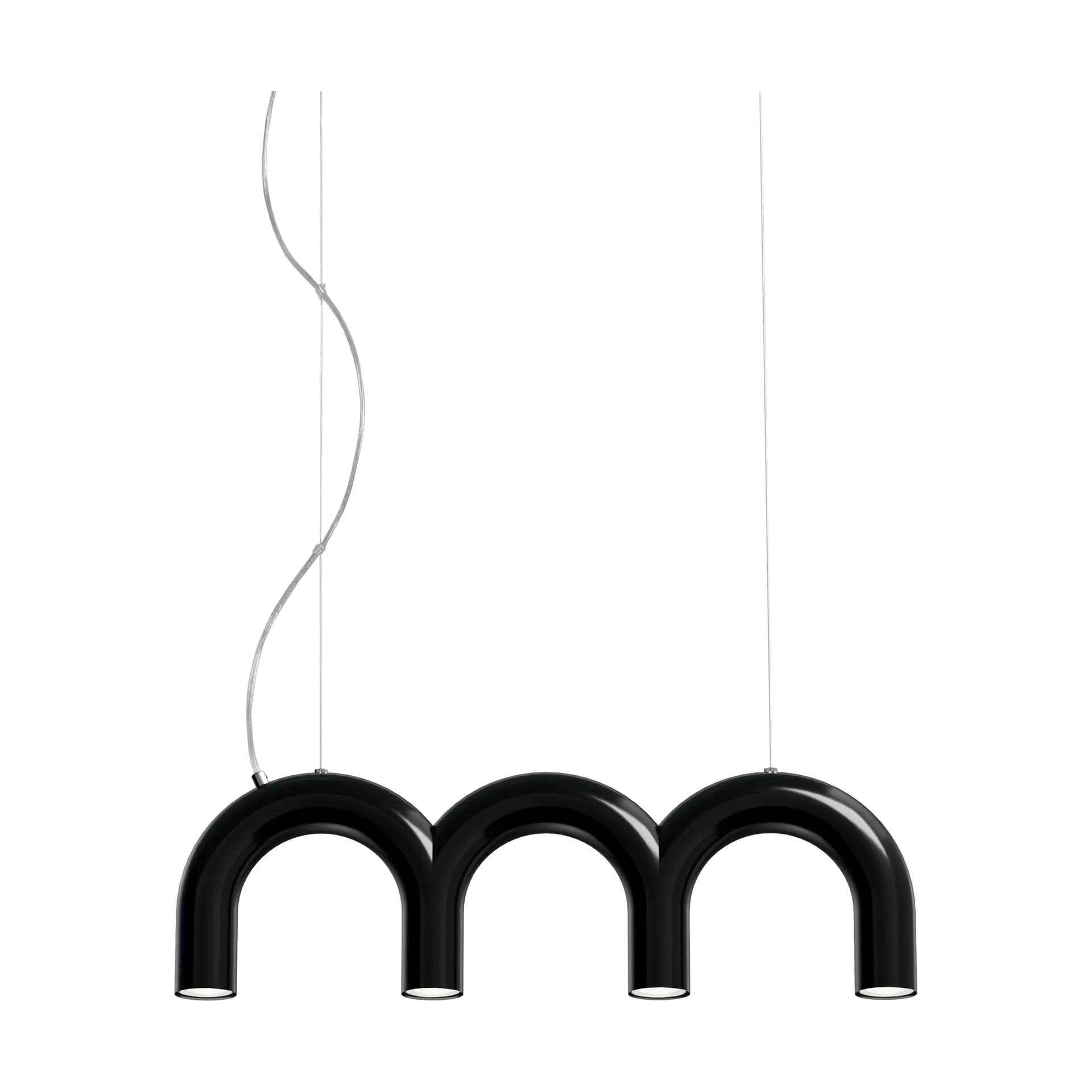 Arch triplette pendel, Black, 65,6 cm Oblure