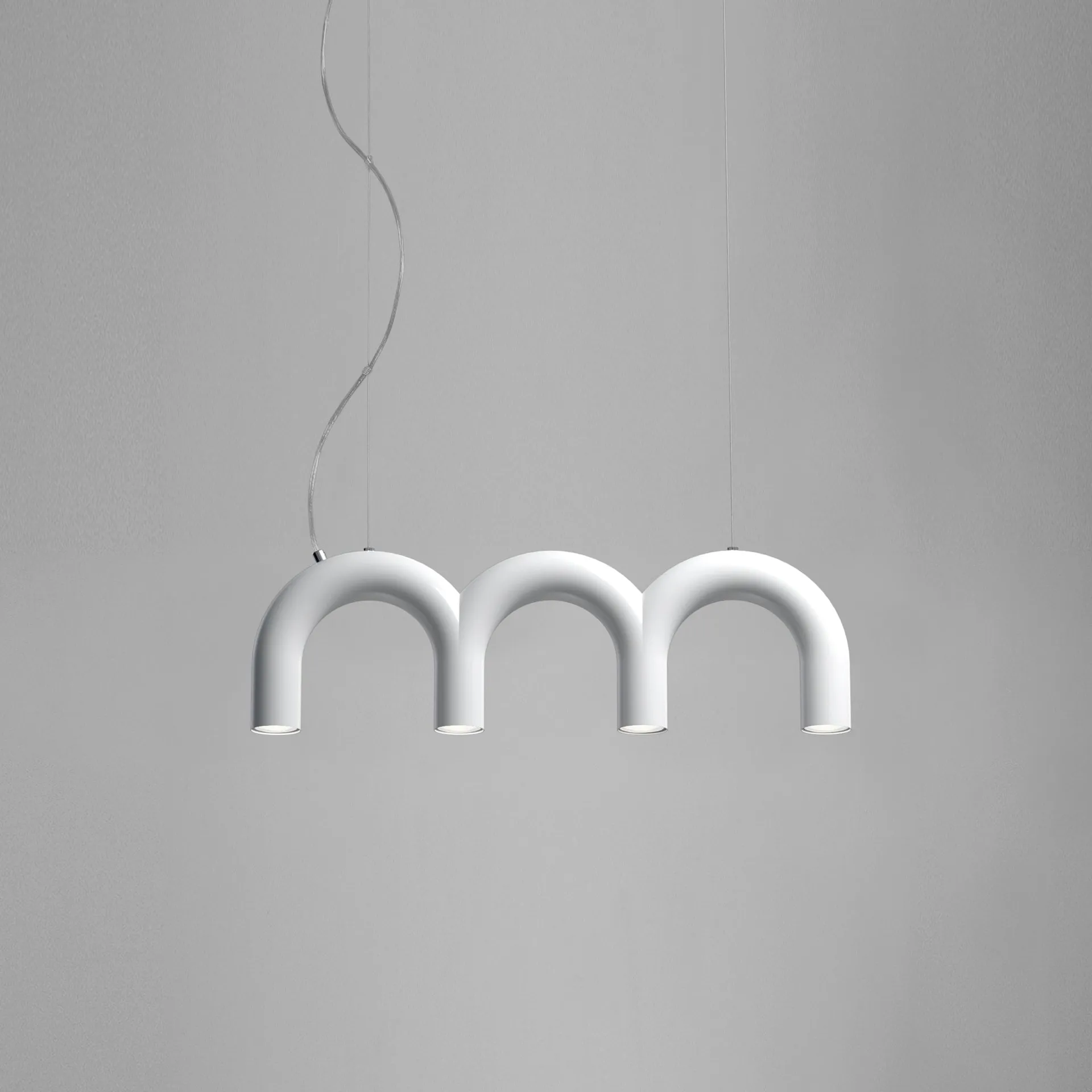 Arch triplette pendel, White, 65,6 cm Oblure