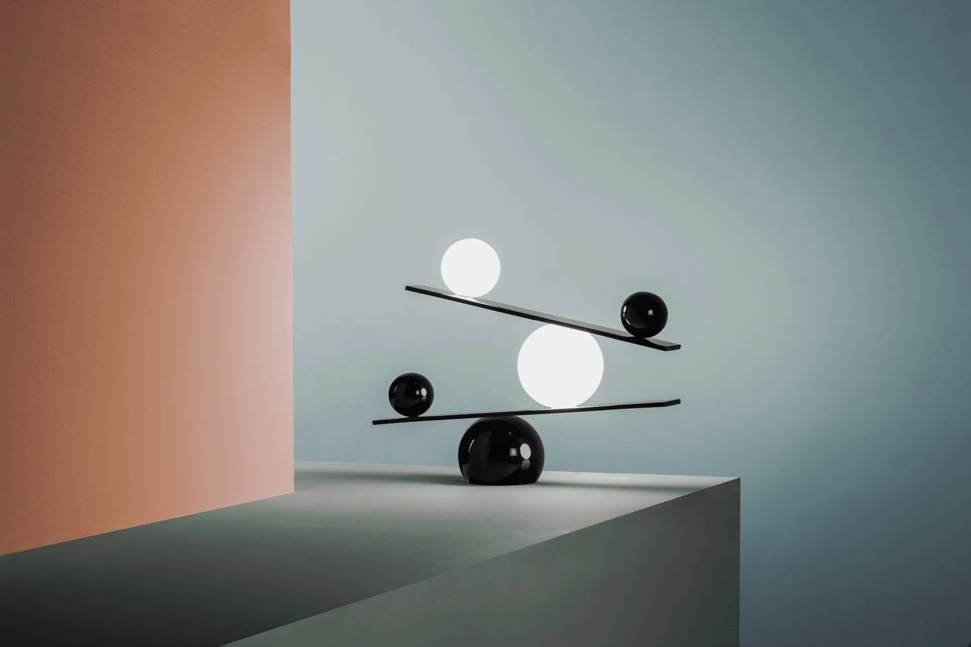 Balance bordlampe, Black, v2 Oblure