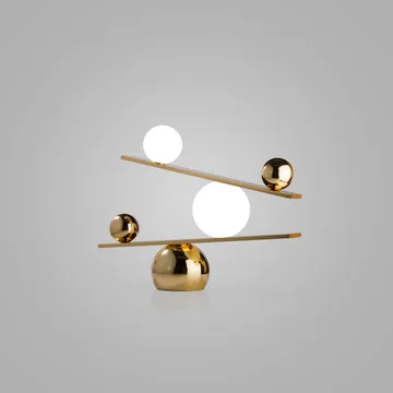 Balance bordlampe - Messing, v2 - Oblure
