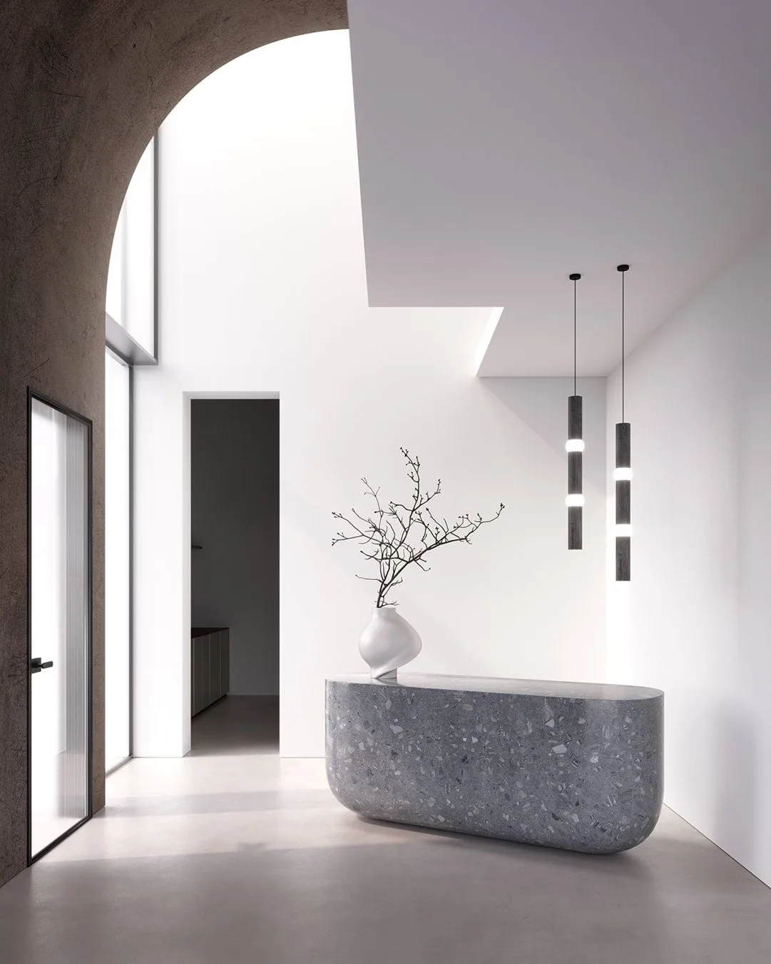 Lightbone pendel, Large 83,6 cm, black oak Oblure