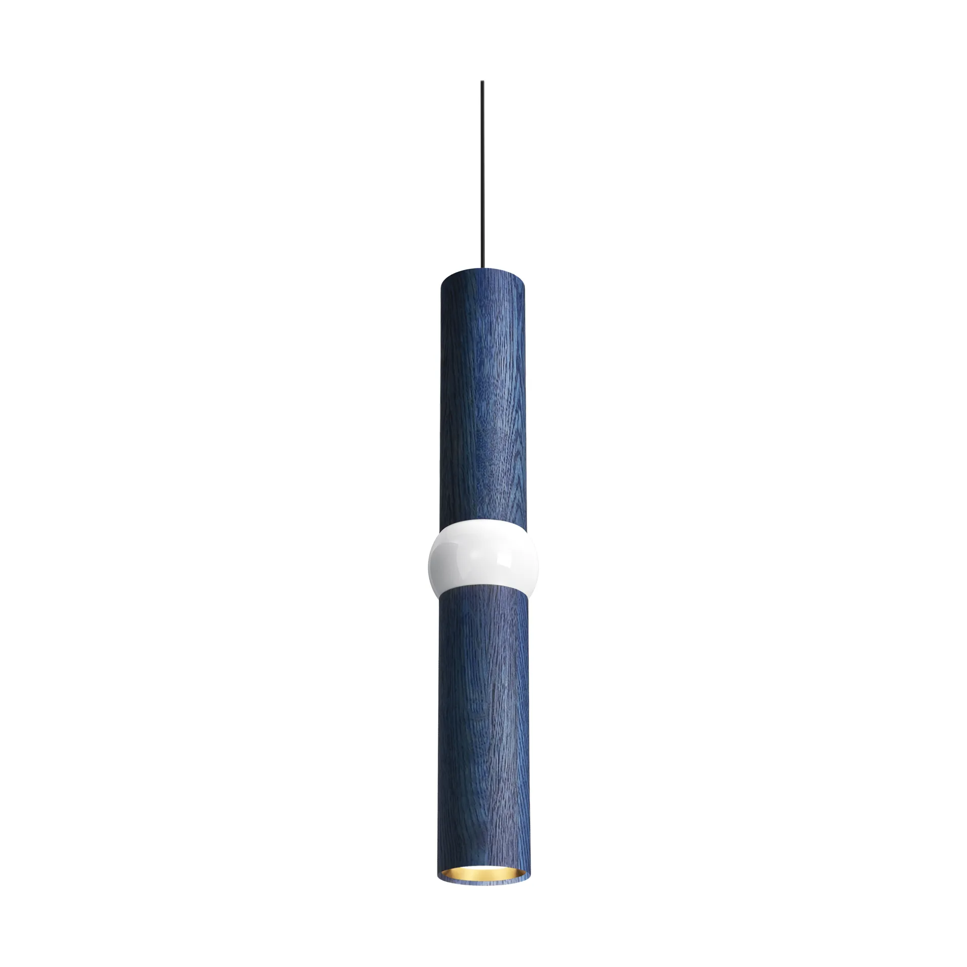 Lightbone pendel, Medium 53,8 cm, blå eik Oblure