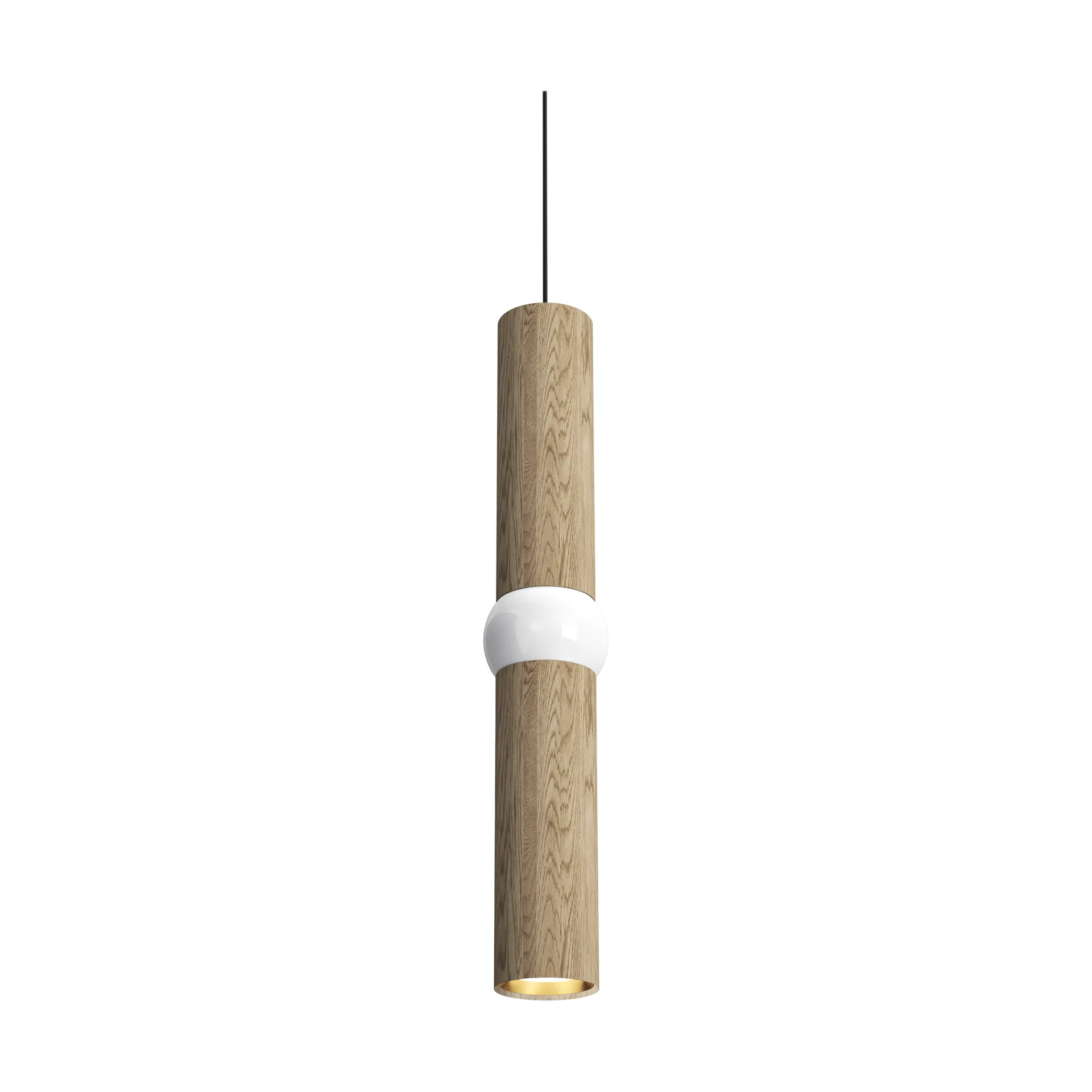 Lightbone pendel, Medium 53,8 cm, naturlig eik Oblure
