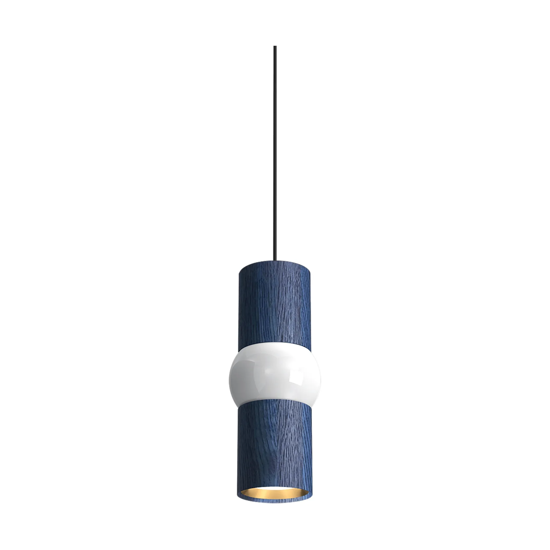 Lightbone pendel, Small 24 cm, blå eik Oblure