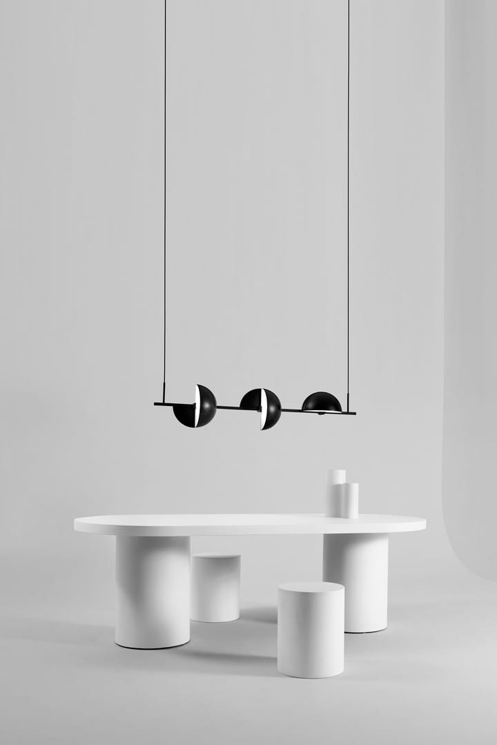 Trapeze triplette takpendel 140 cm, Black Oblure