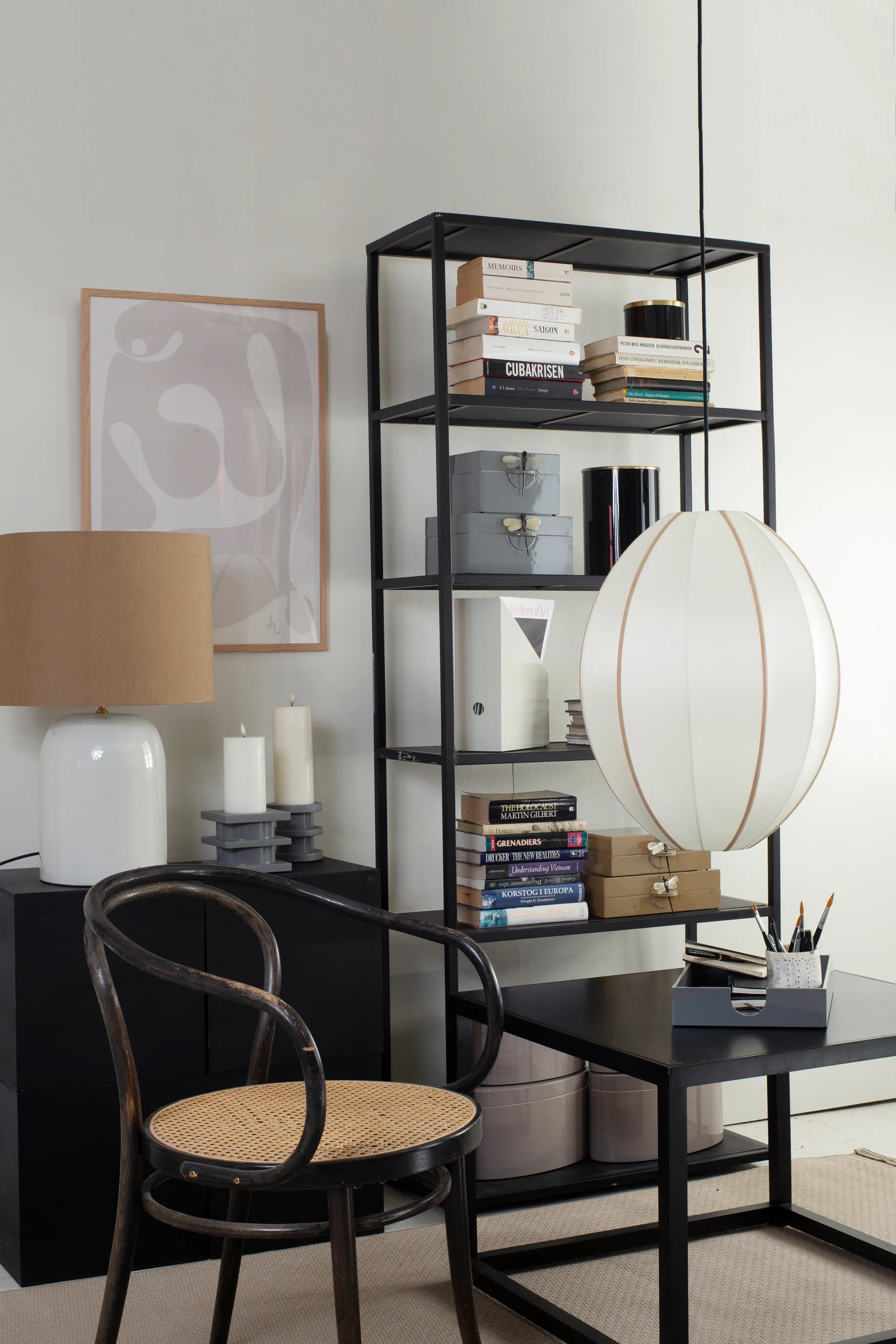 Indochina Classic Oval L lampeskjerm, Offwhite-amber Oi Soi Oi