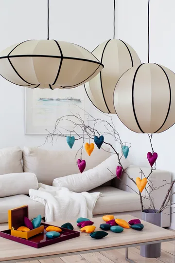 Indochina Classic Round XL lampeskjerm - Kit-black - Oi Soi Oi