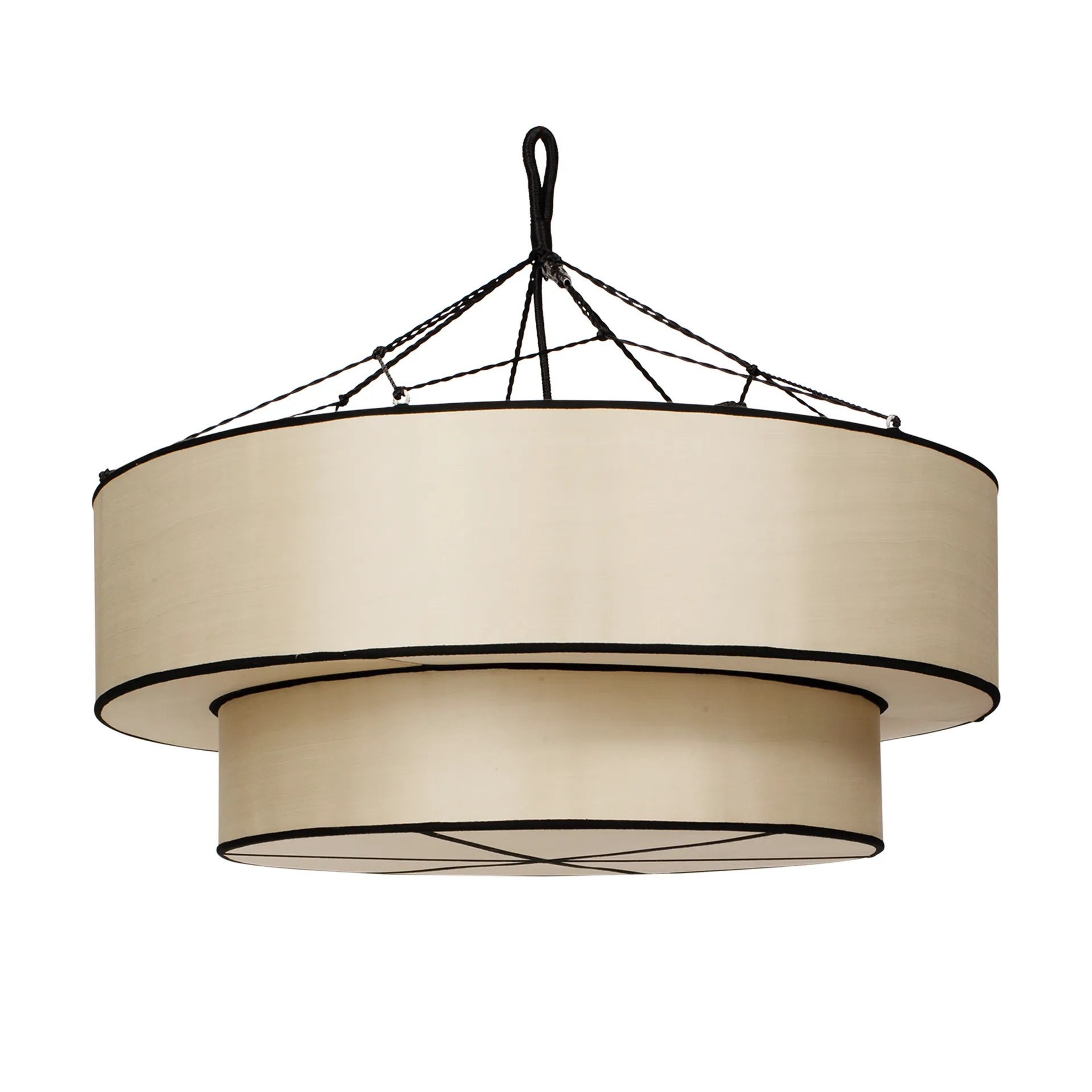 Indochina Classic Tophat lampeskjerm, Kit-black Oi Soi Oi