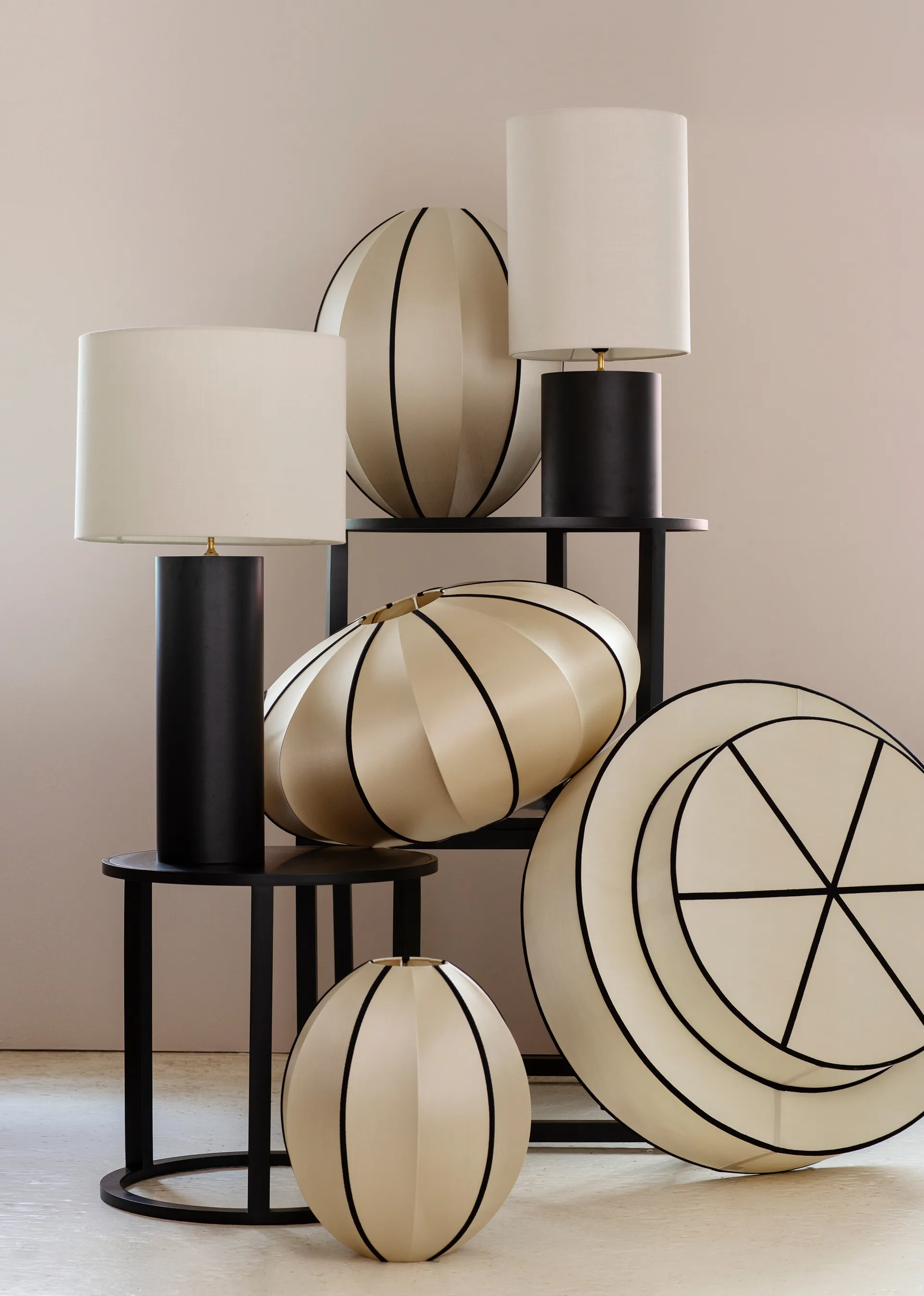 Indochina Classic Tophat lampeskjerm, Kit-black Oi Soi Oi