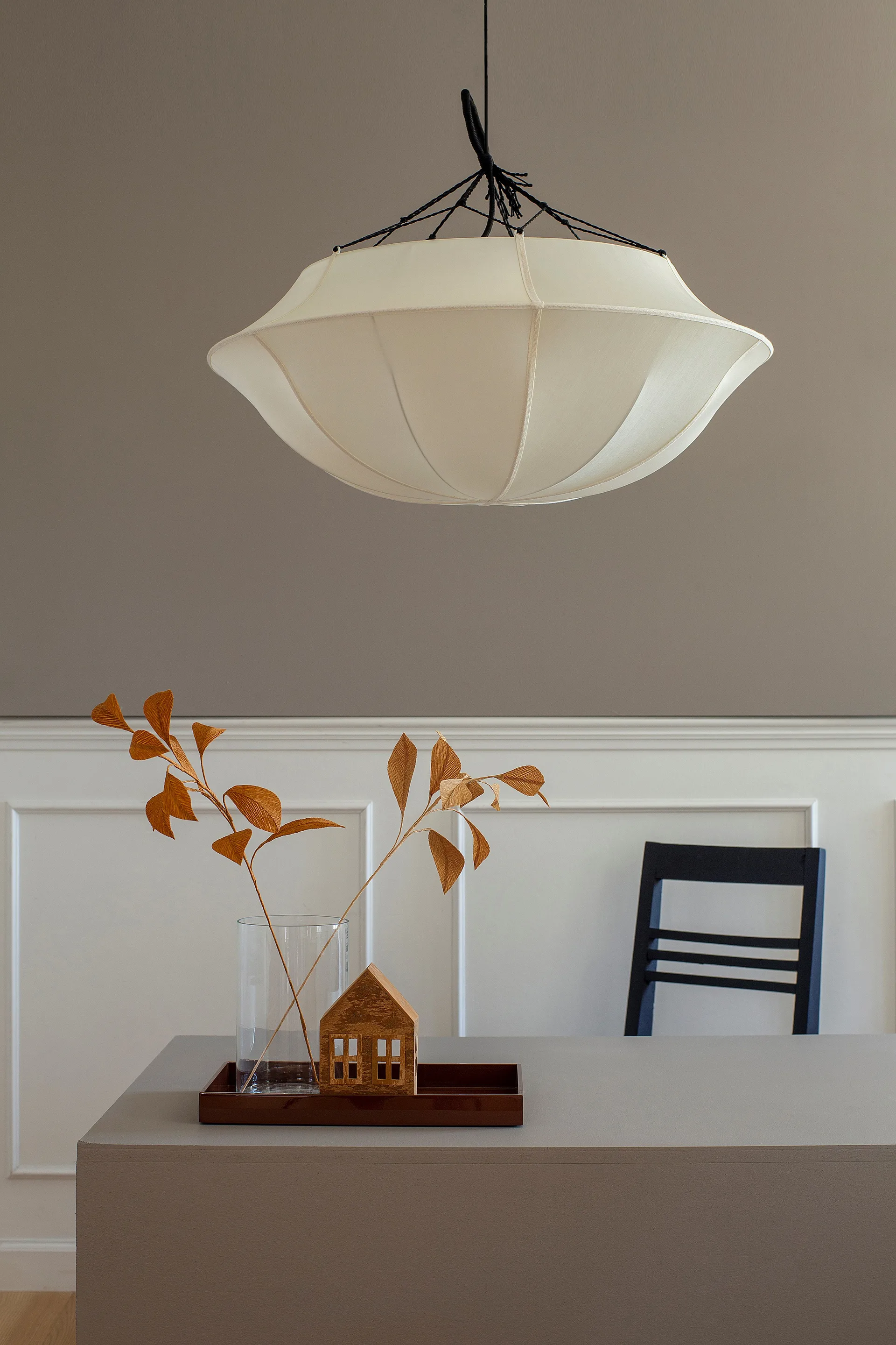 Indochina Classic Umbrella taklampe, Offwhite Oi Soi Oi