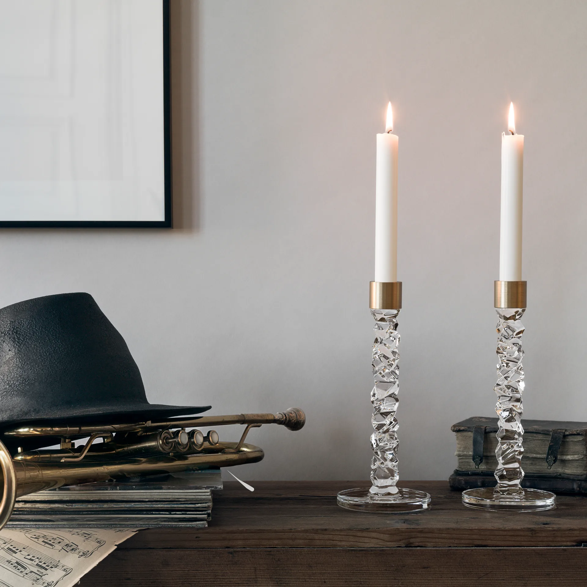 Carat lysestake messing 2-pakk, 2-pakk Orrefors