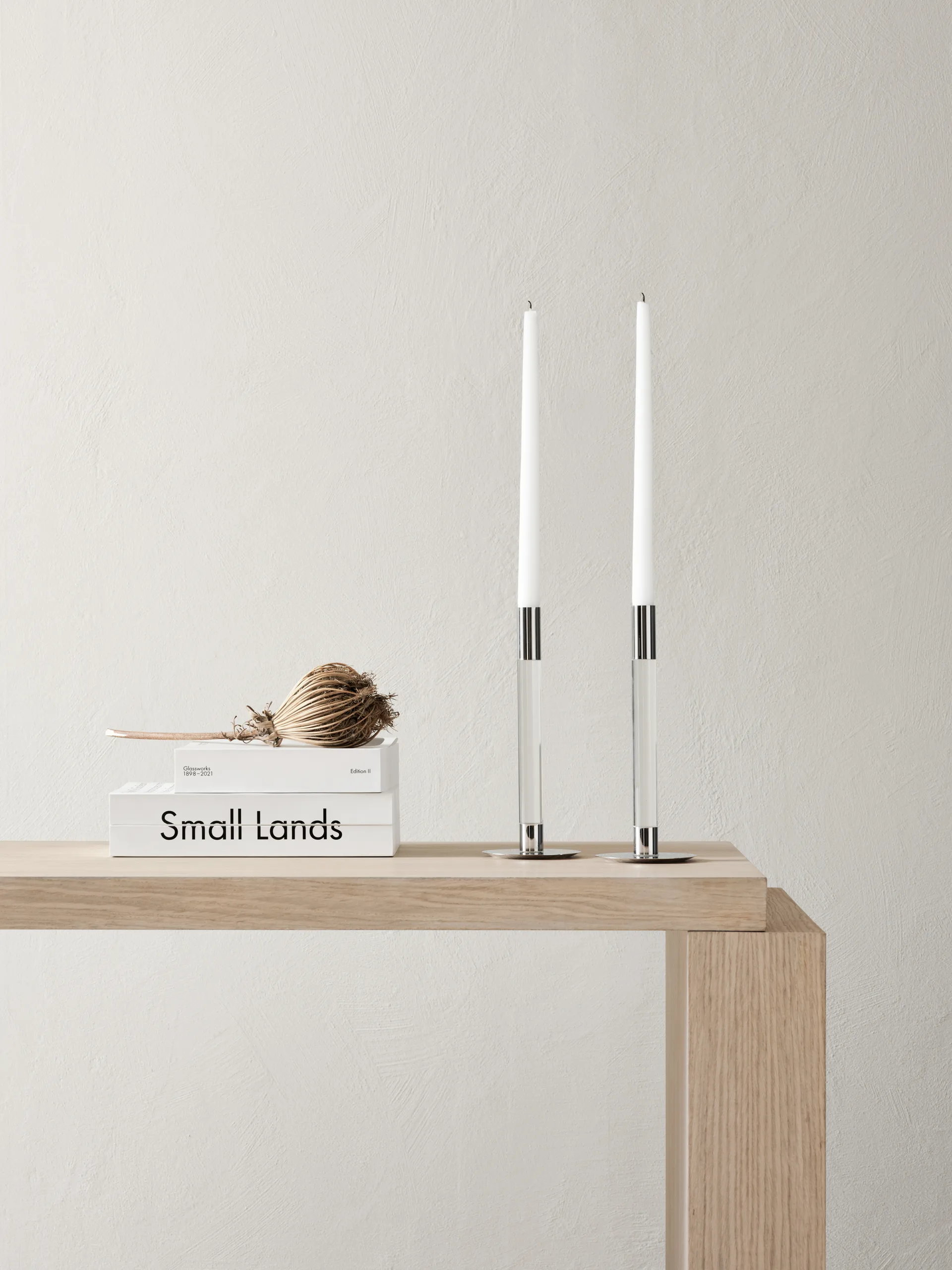 Lumiere lysestake 26,5 cm 2-pakning, Klar Orrefors