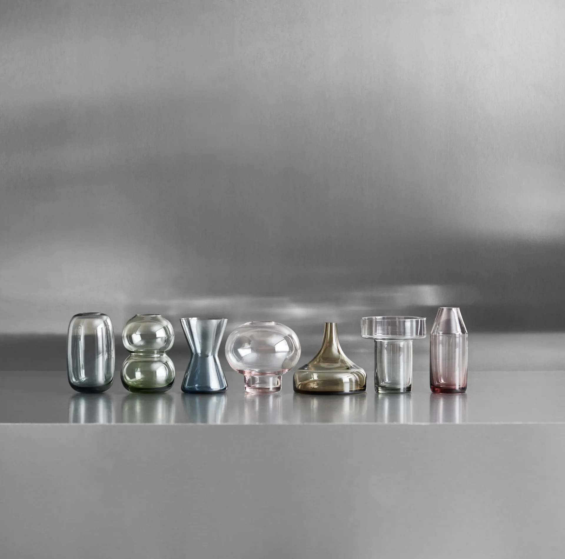 Midsummer minivaser 7 deler, Multi Orrefors