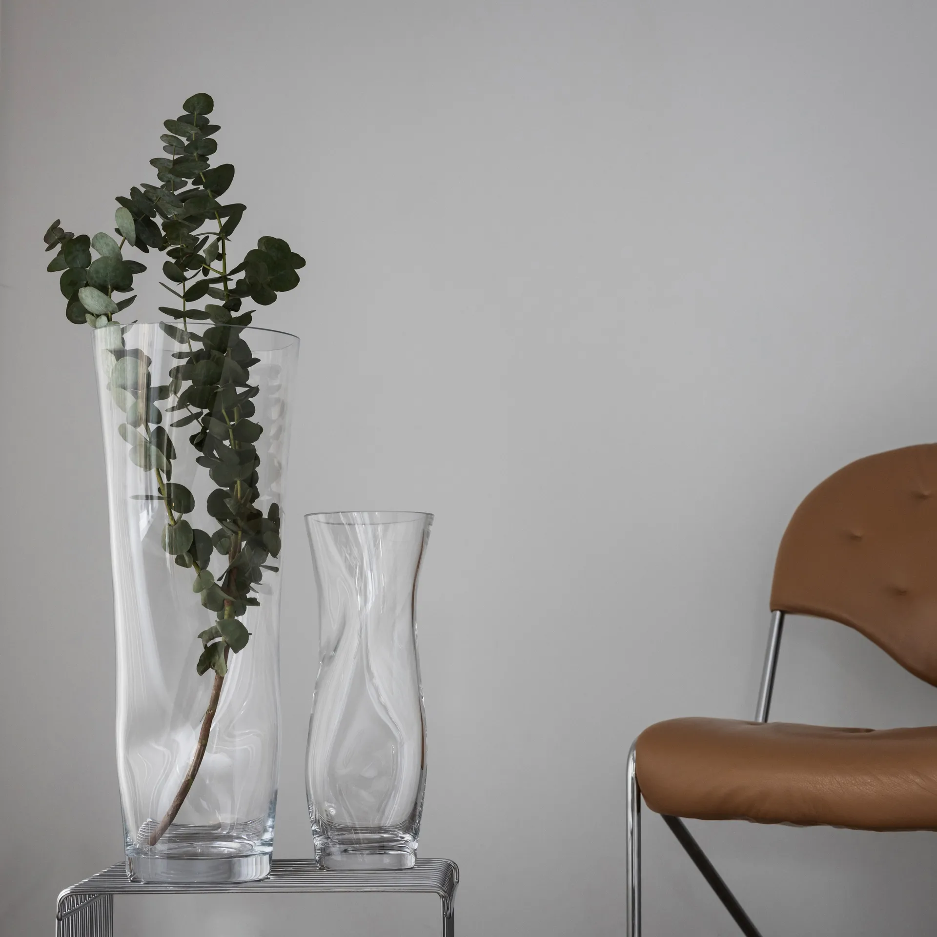 Squeeze vase, Clear Orrefors