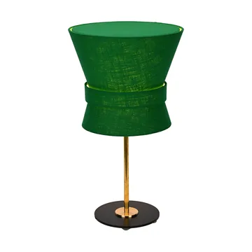 Bow bordlampe - Rå messing-emerald green, liten 50 cm - Örsjö Belysning