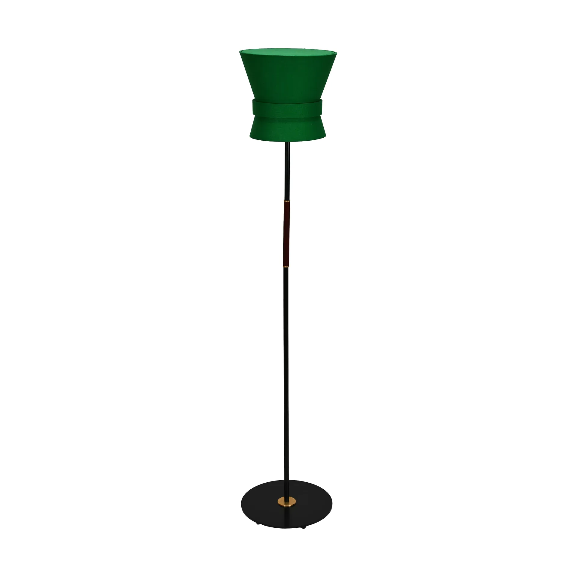 Bow gulvlampe, Svart-emerald green, liten 147 cm Örsjö Belysning