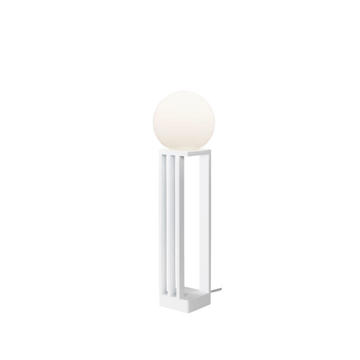 Libreria bordlampe - Hvit struktur, opalhvitt glass - Örsjö Belysning