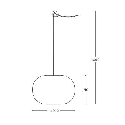Pebble taklampe rund, varmgrå-glass Örsjö Belysning