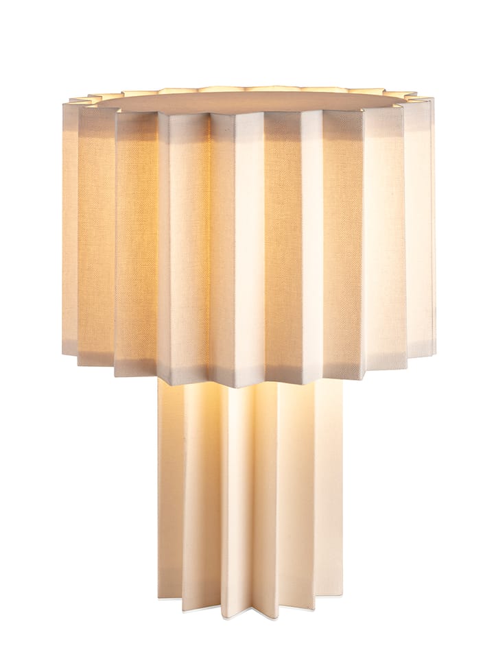 Plissé bordlampe tekstil, Hvit Örsjö Belysning