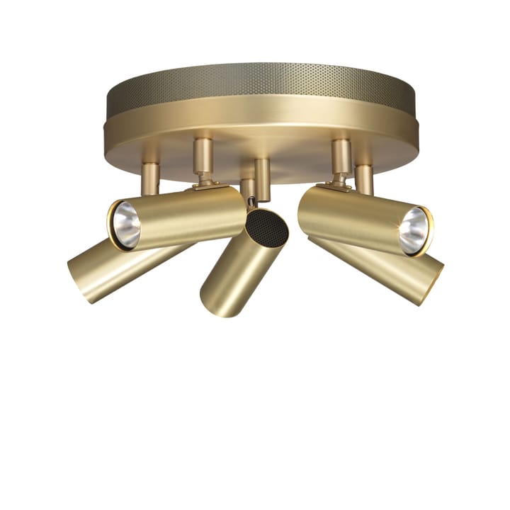 Puck taklampe - messing matt, 5 lamper - Örsjö Belysning