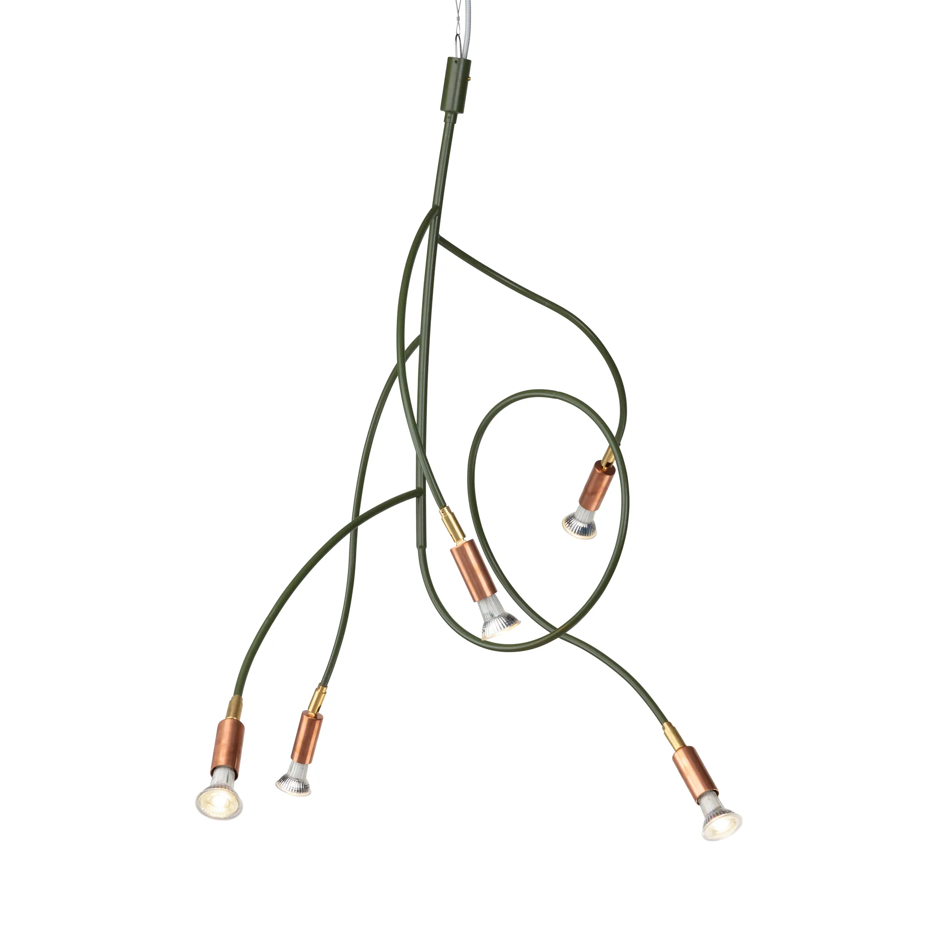 Ranka 5 taklampe, OlivGreen Örsjö Belysning