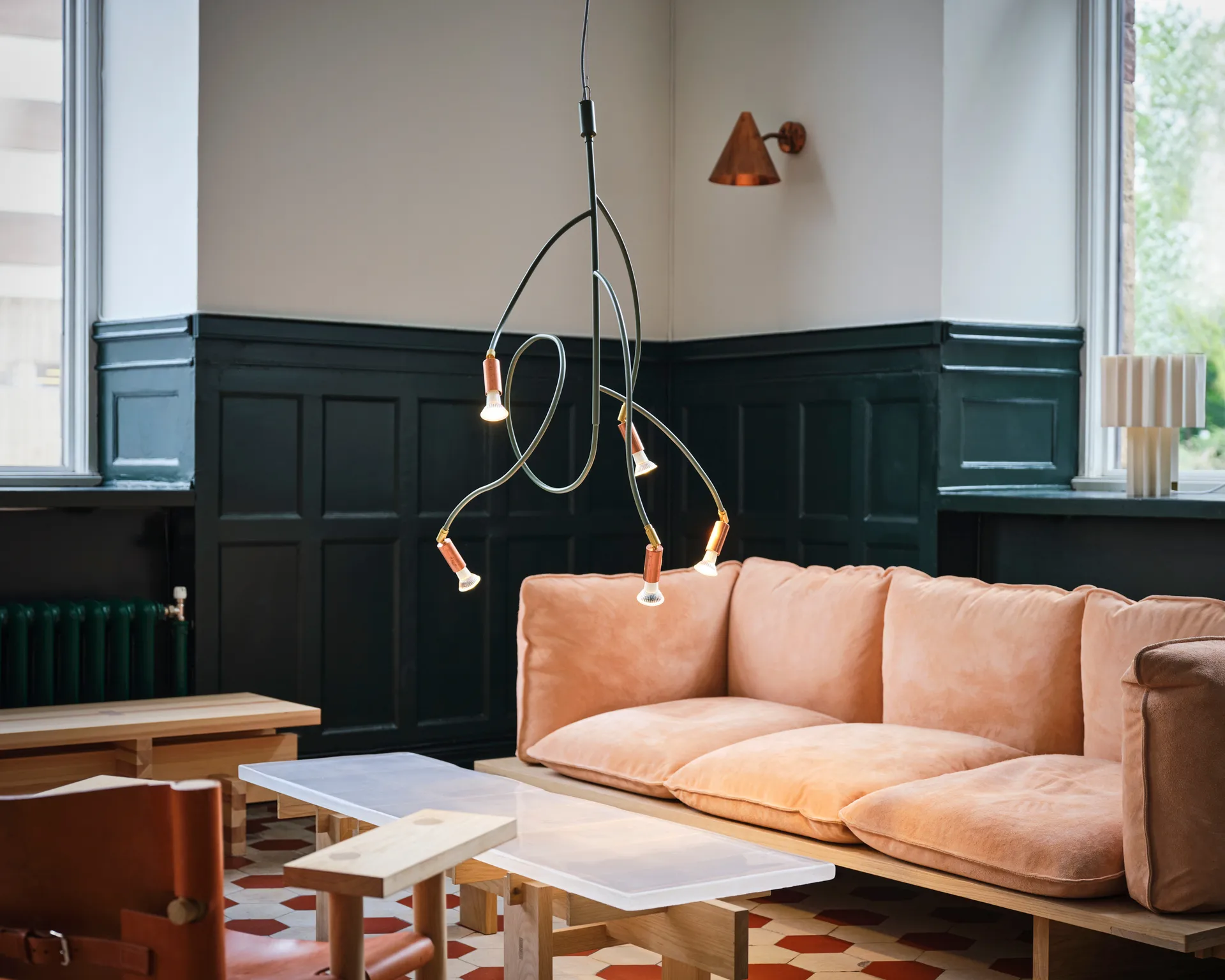 Ranka 5 taklampe, OlivGreen Örsjö Belysning