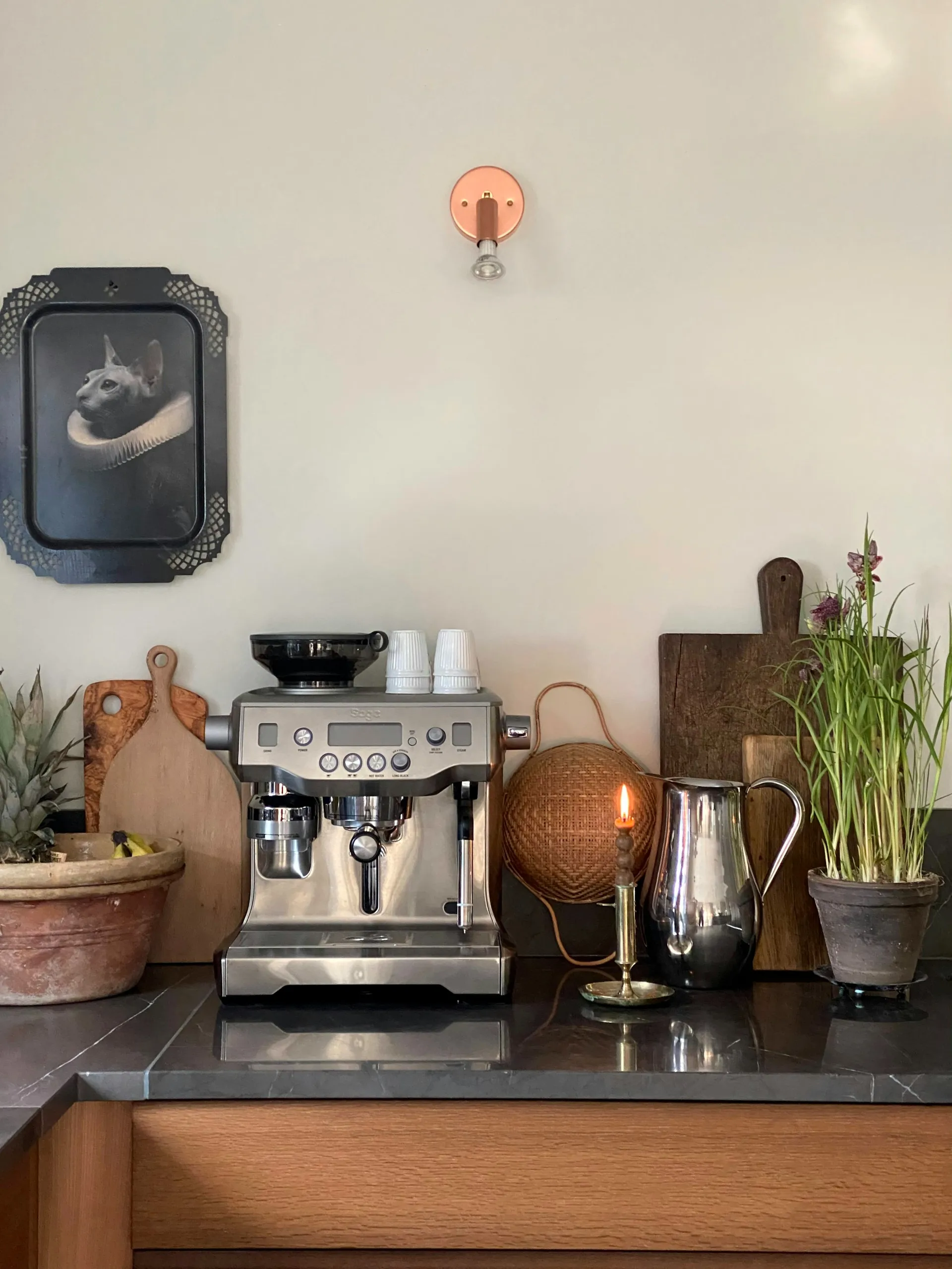 Star 1 vegglampe fast montasje, rå kobber Örsjö Belysning