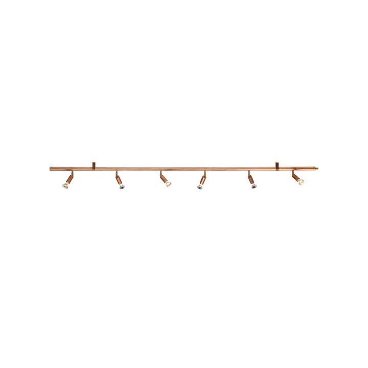Star 6 vegg- og taklampe - Kobber, 200 cm - Örsjö Belysning