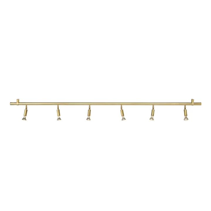 Star 6 vegg- og taklampe - messing, 200 cm - Örsjö Belysning
