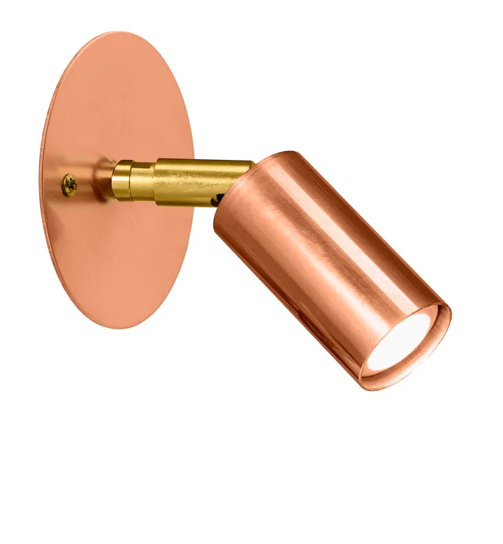 Starlight 1 tak-/vegglampe plate fast montering - Rå kobber - Örsjö Belysning