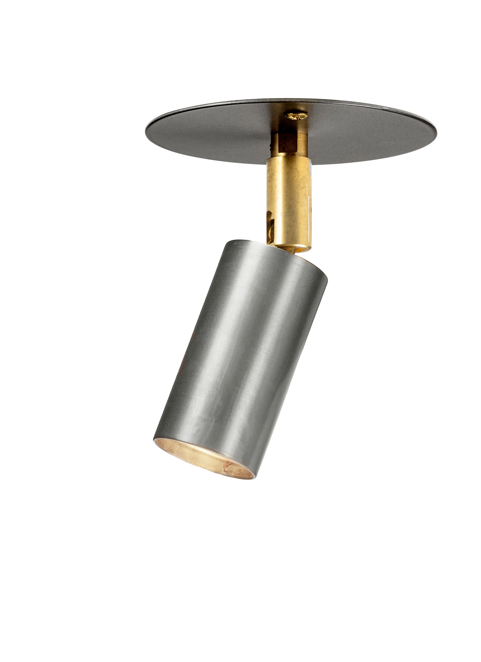 Starlight 1 tak-/vegglampe plate fast montering, Rå stål Örsjö Belysning