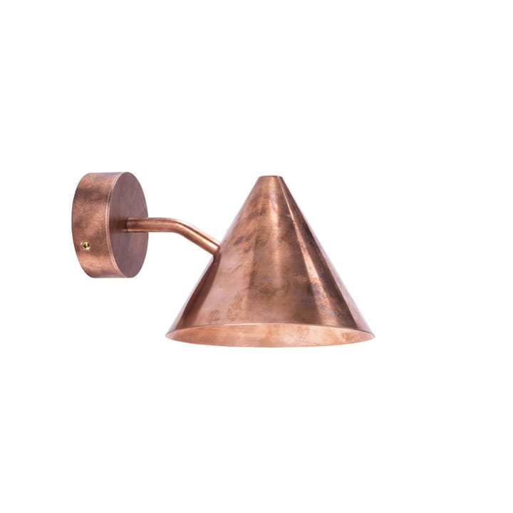 Tratten Mini vegglampe - kobber rå, fast montering - Örsjö Belysning