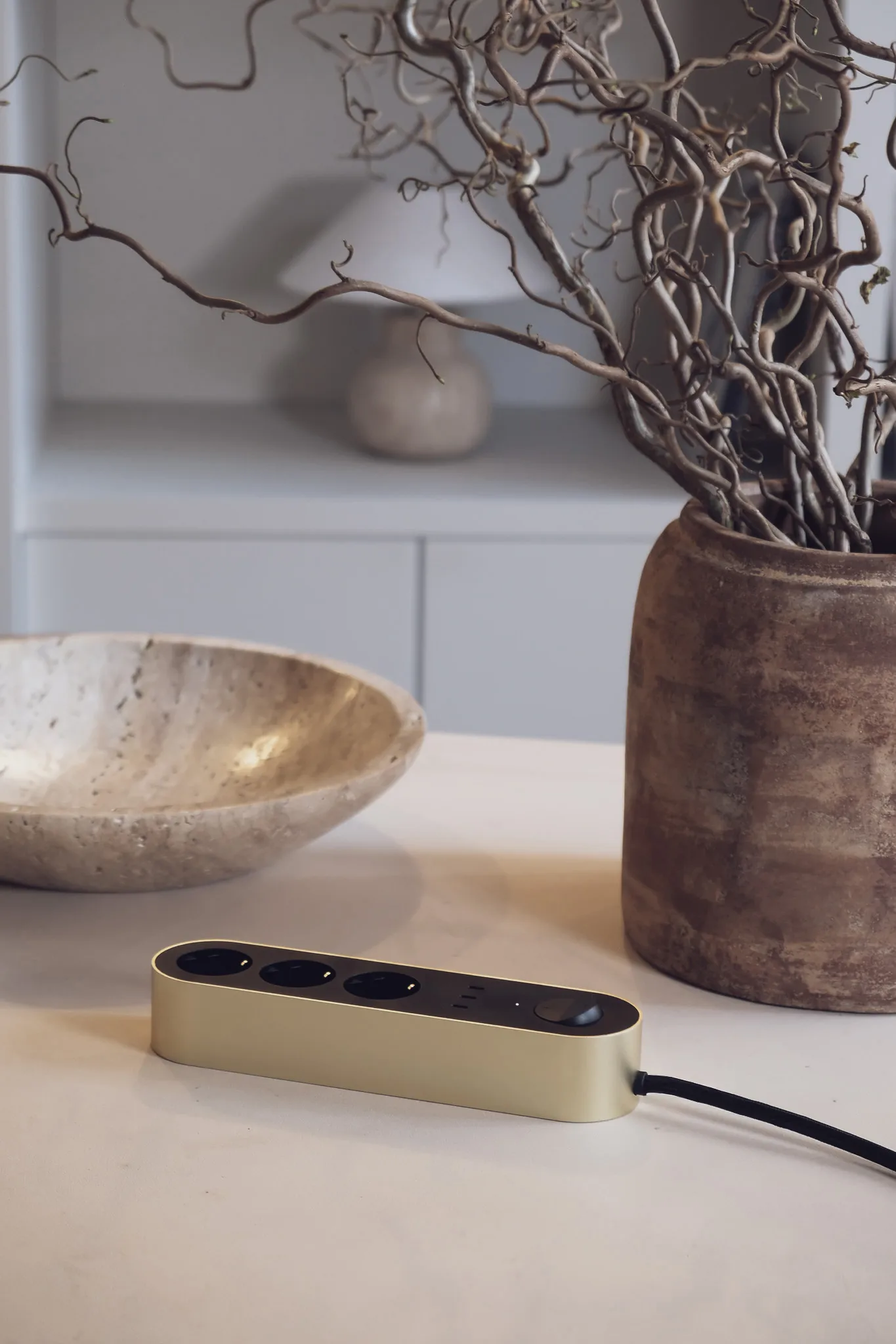 Edgar Power Bar grenuttak, Satin brass Palette
