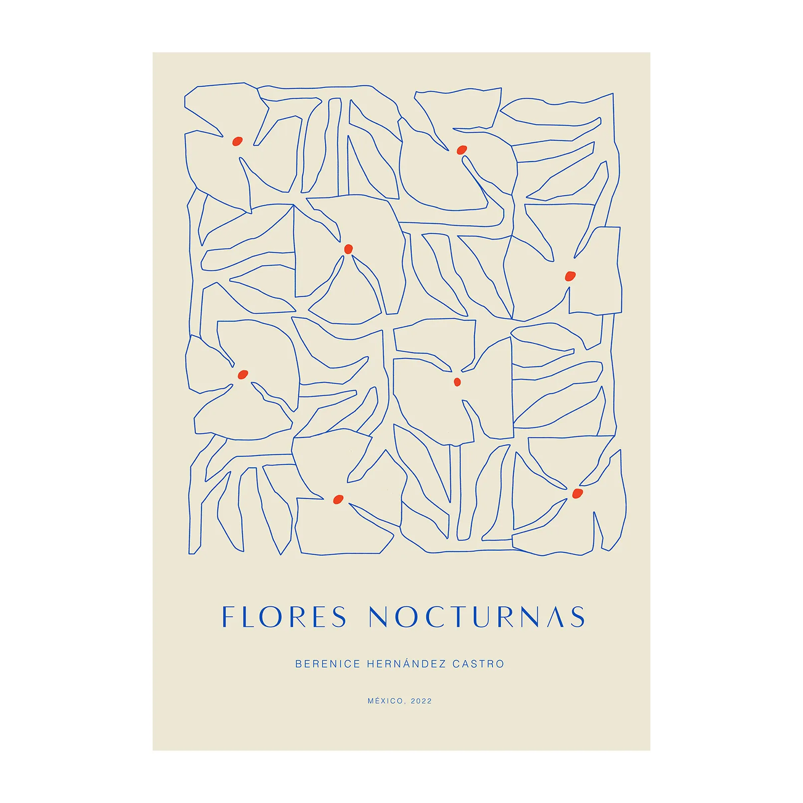 Flores Nocturnas 01 plakat, 30 x 40 cm Paper Collective