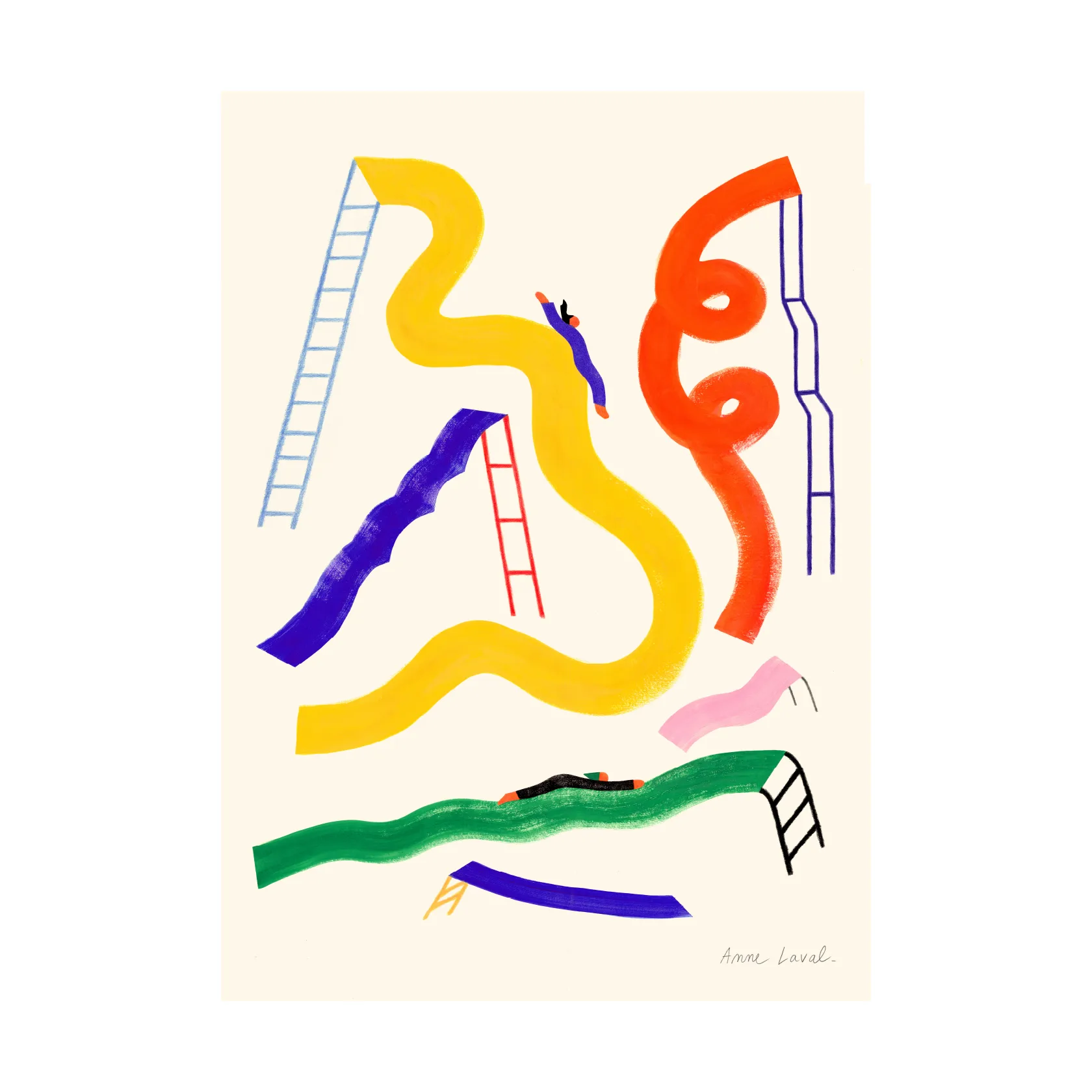 Glisser  plakat, 30x40 cm Paper Collective