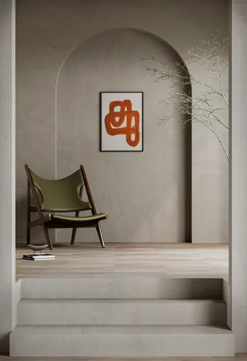 Orange Brush plakat - 30 x 40 cm - Paper Collective