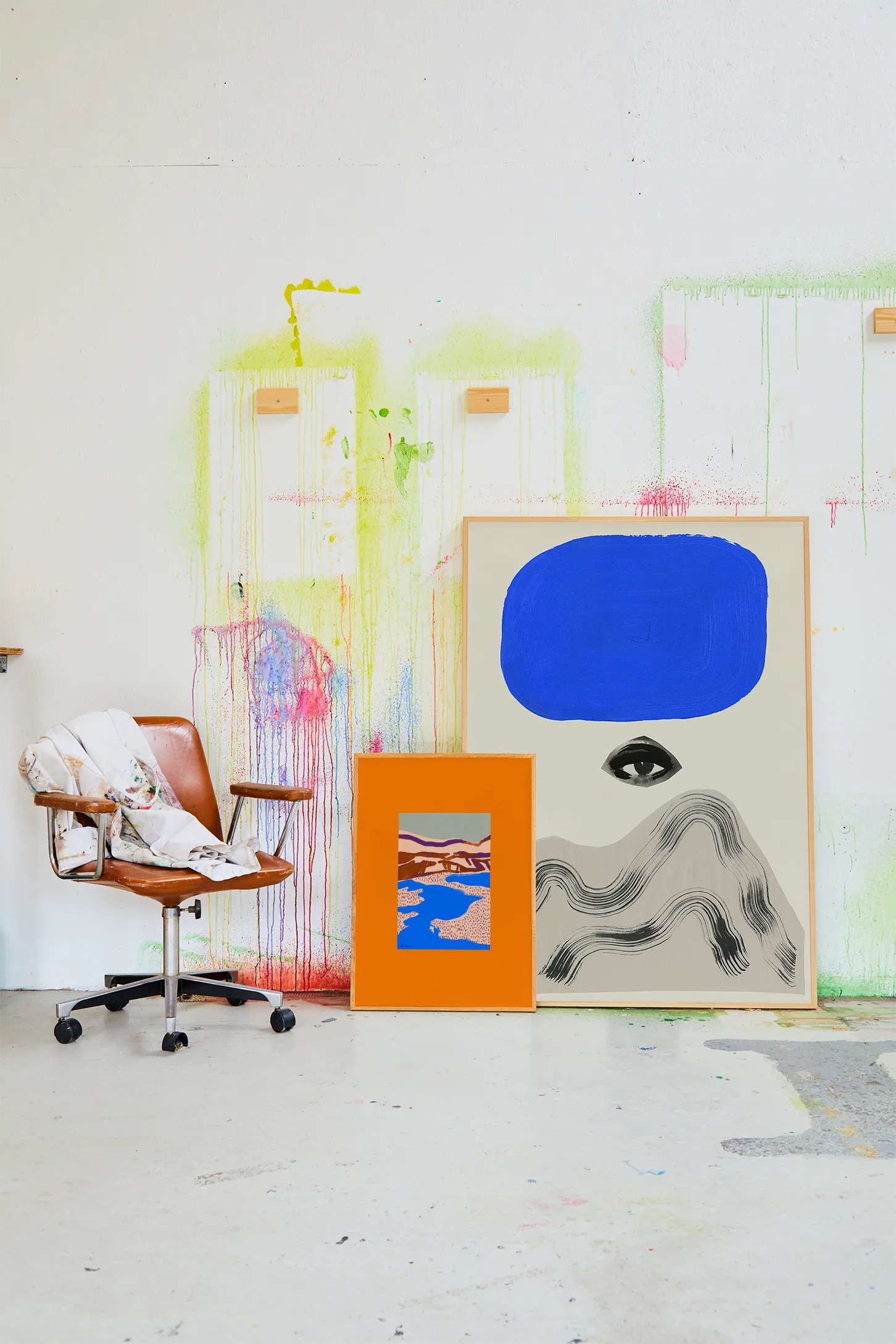 Orange Landscape plakat, 50 x 70 cm Paper Collective